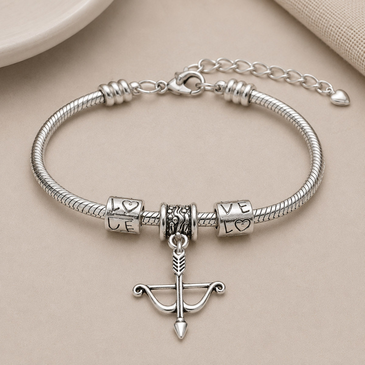 Archery Charm Bracelet – Bow and Arrow