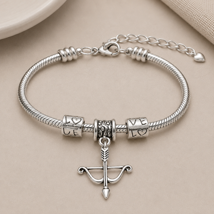 Archery Charm Bracelet – Bow and Arrow