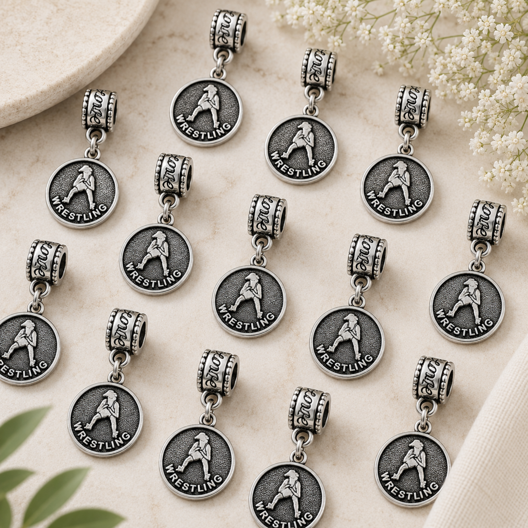 Wrestling Charm Bead - Pick Style