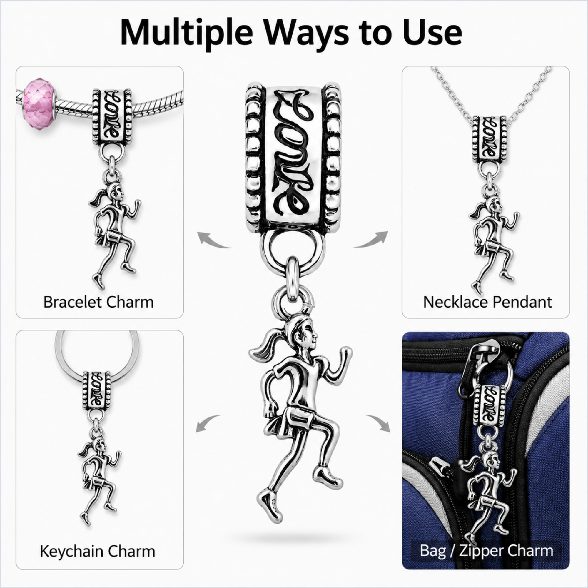 Football Charm Bead - Pick Style
