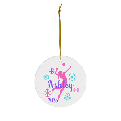 Personalized Volleyball Christmas Ornament