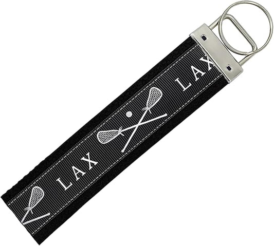 Lacrosse Stick Wristlet Keychain