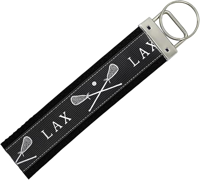 Lacrosse Stick Wristlet Keychain