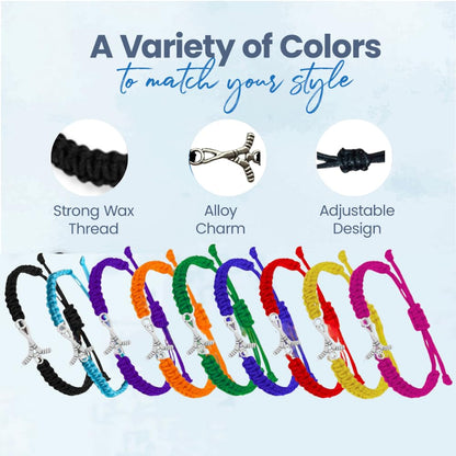 Ice Hockey Rope Bracelet - Pick Color