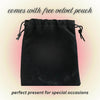 Free velvet pouch for lacrosse jewelry, perfect present for special occasions and keepsakes.