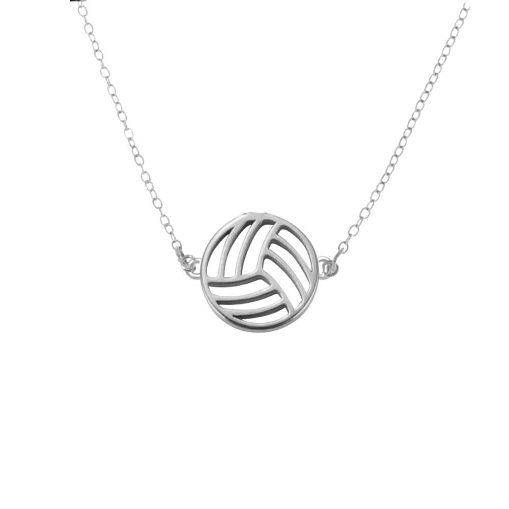 Volleyball Connector Pendant Necklace