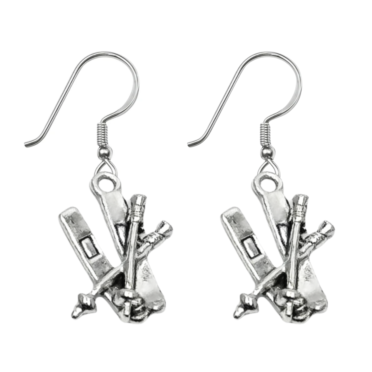 Ski Earrings – Love to Ski & Skier Dangle Earrings | Sportybella Winter Sports Jewelry