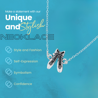 Ballet Dance Connector Pendant Necklace