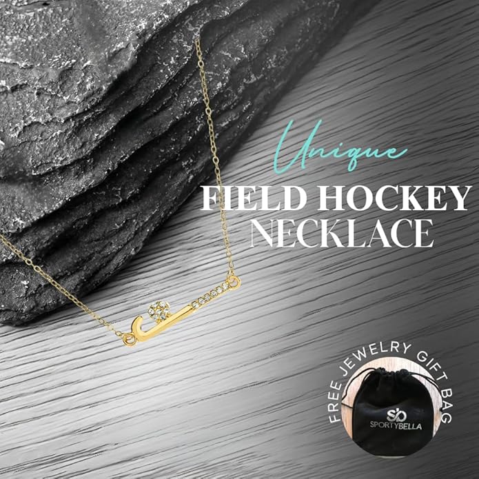 Field Hockey Stick Necklace- Pick Color