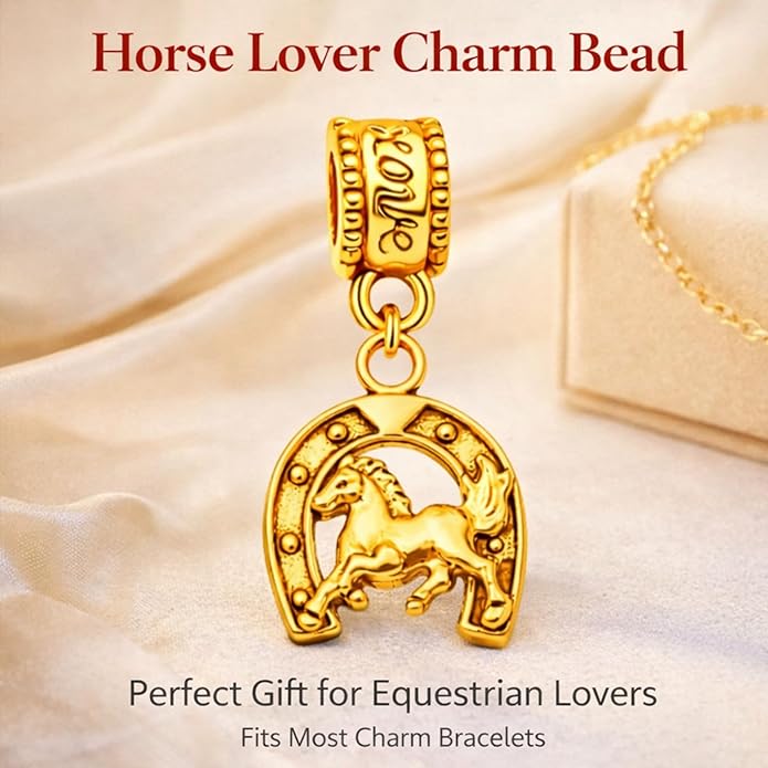 Horseshoe Charm Bead