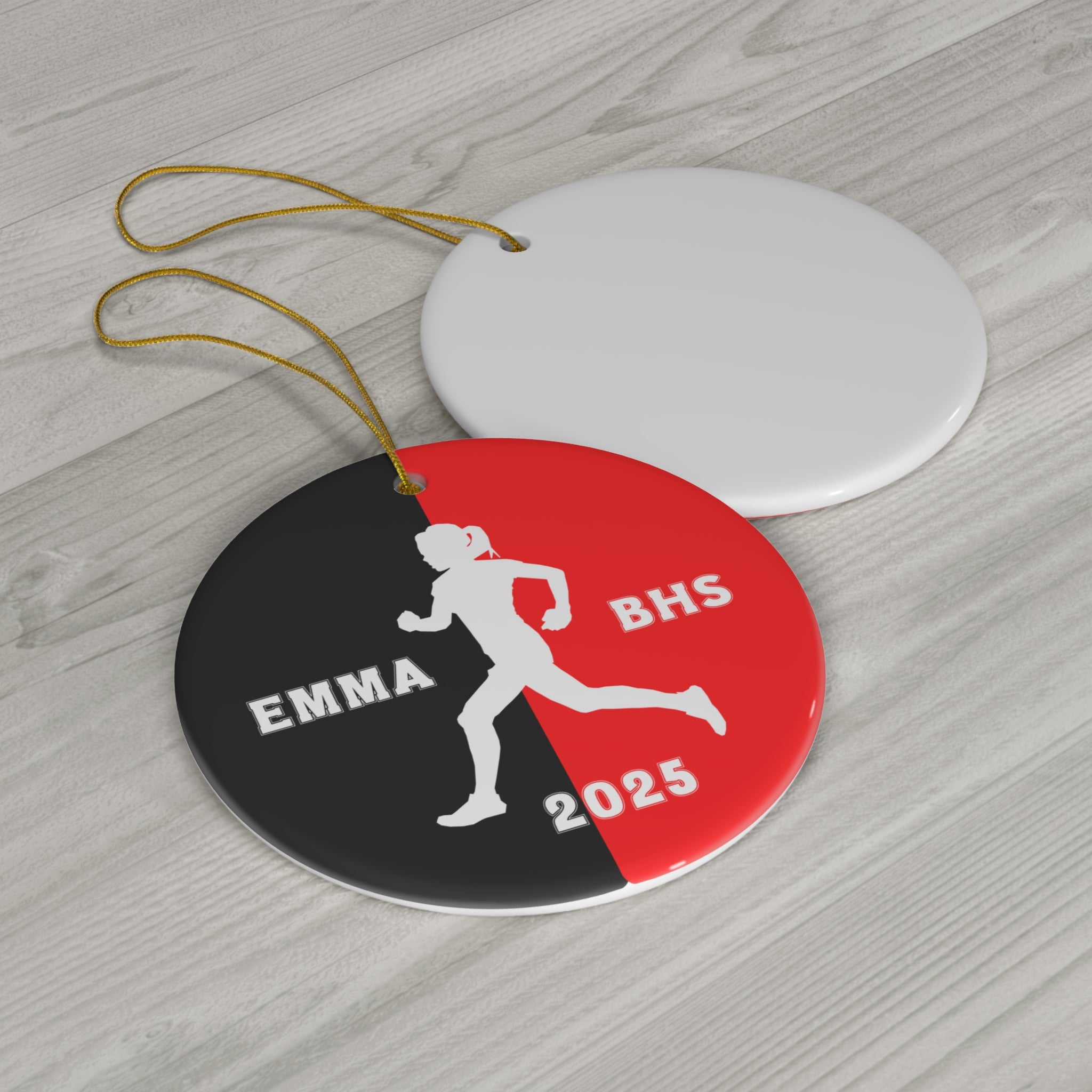 Personalized Runner Christmas Ornament