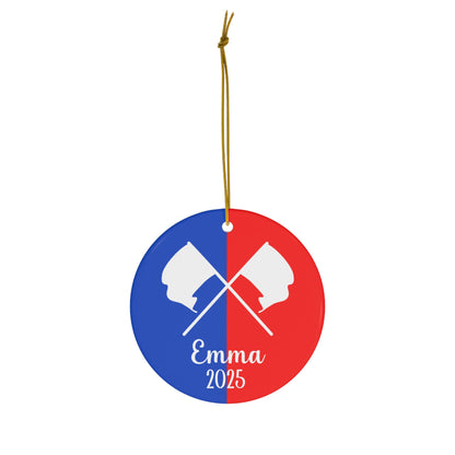 Color Guard Ceramic Christmas Ornament