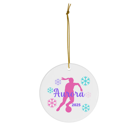 Personalized Lacrosse Christmas Ornament for Girls