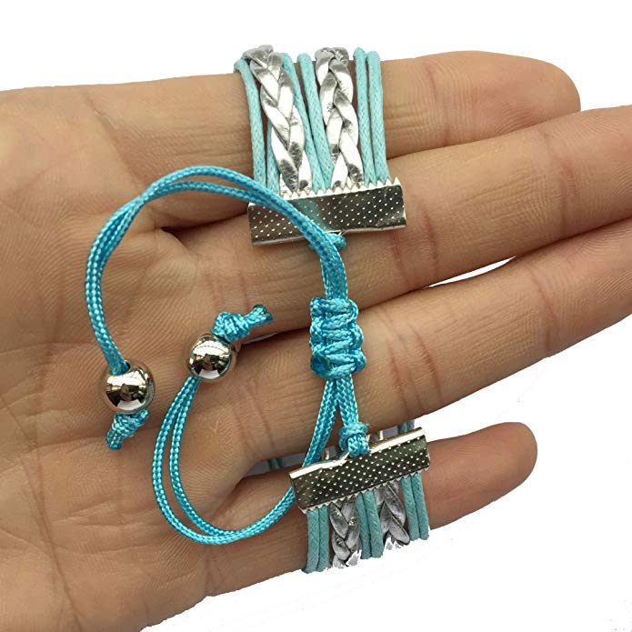 Girls Figure Skating Infinity Bracelet- Pick Color