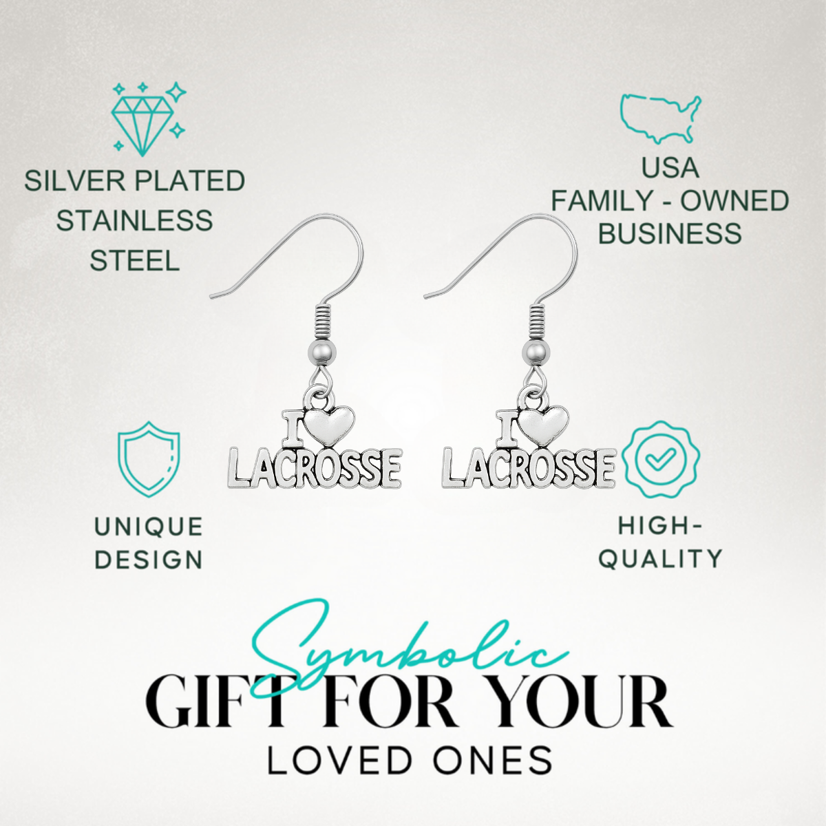 Love Lacrosse Earrings