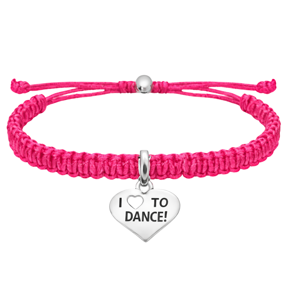 Love to Dance Adjustable Rope Bracelet