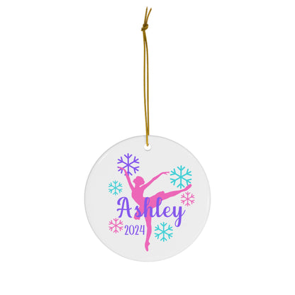 Personalized Dancer Ceramic Ornament