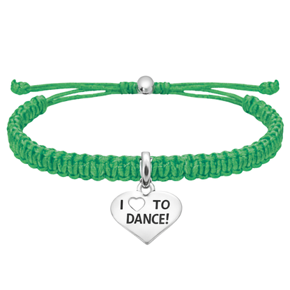 Love to Dance Adjustable Rope Bracelet