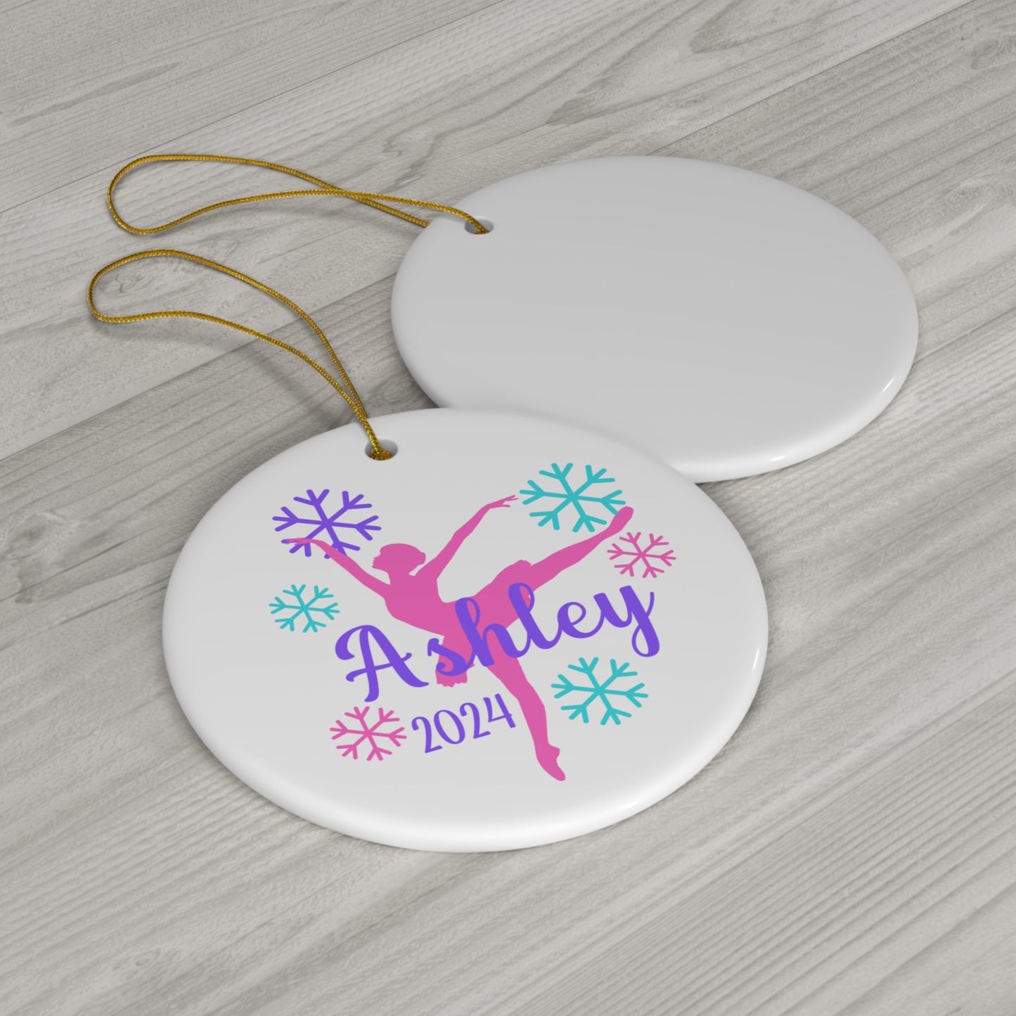 Personalized Dancer Ceramic Ornament