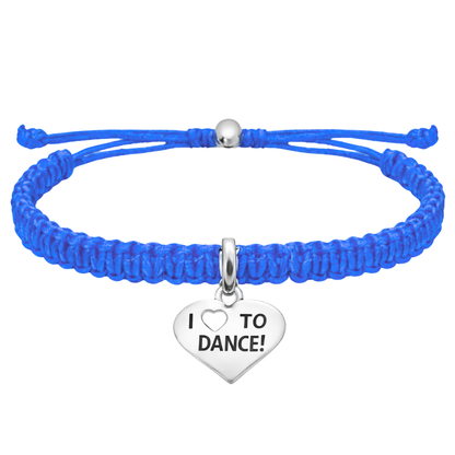 Love to Dance Adjustable Rope Bracelet