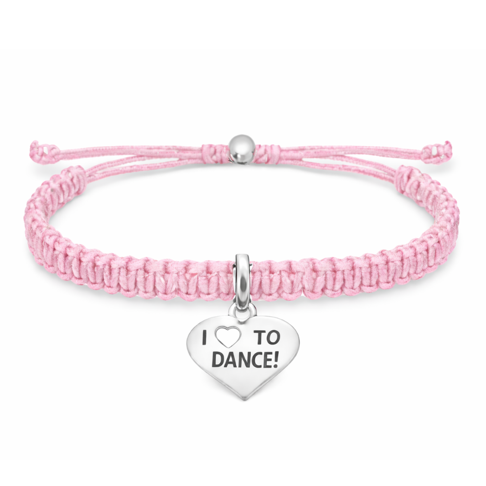 Love to Dance Adjustable Rope Bracelet