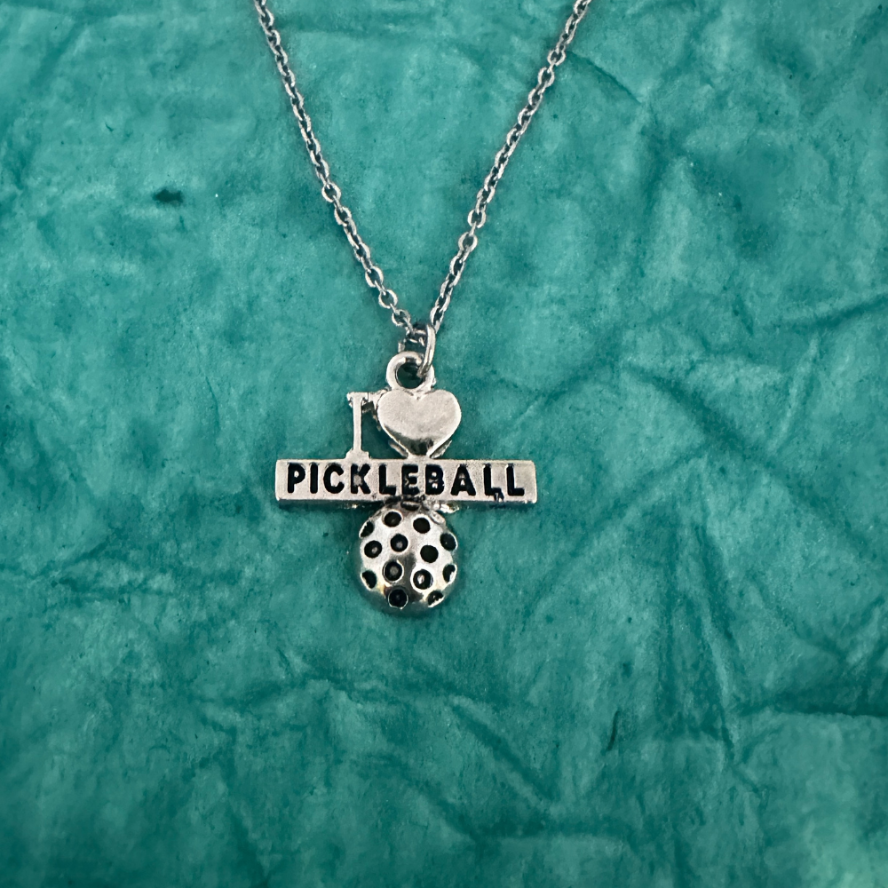 Pickleball Love Charm Necklace