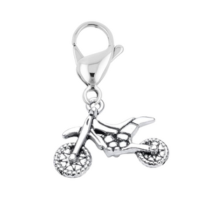 Dirt Bike Clip On Zipper Pull Charm