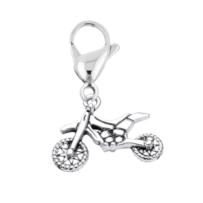 Dirt Bike Clip On Zipper Pull Charm