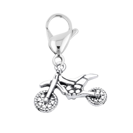 Dirt Bike Clip On Zipper Pull Charm