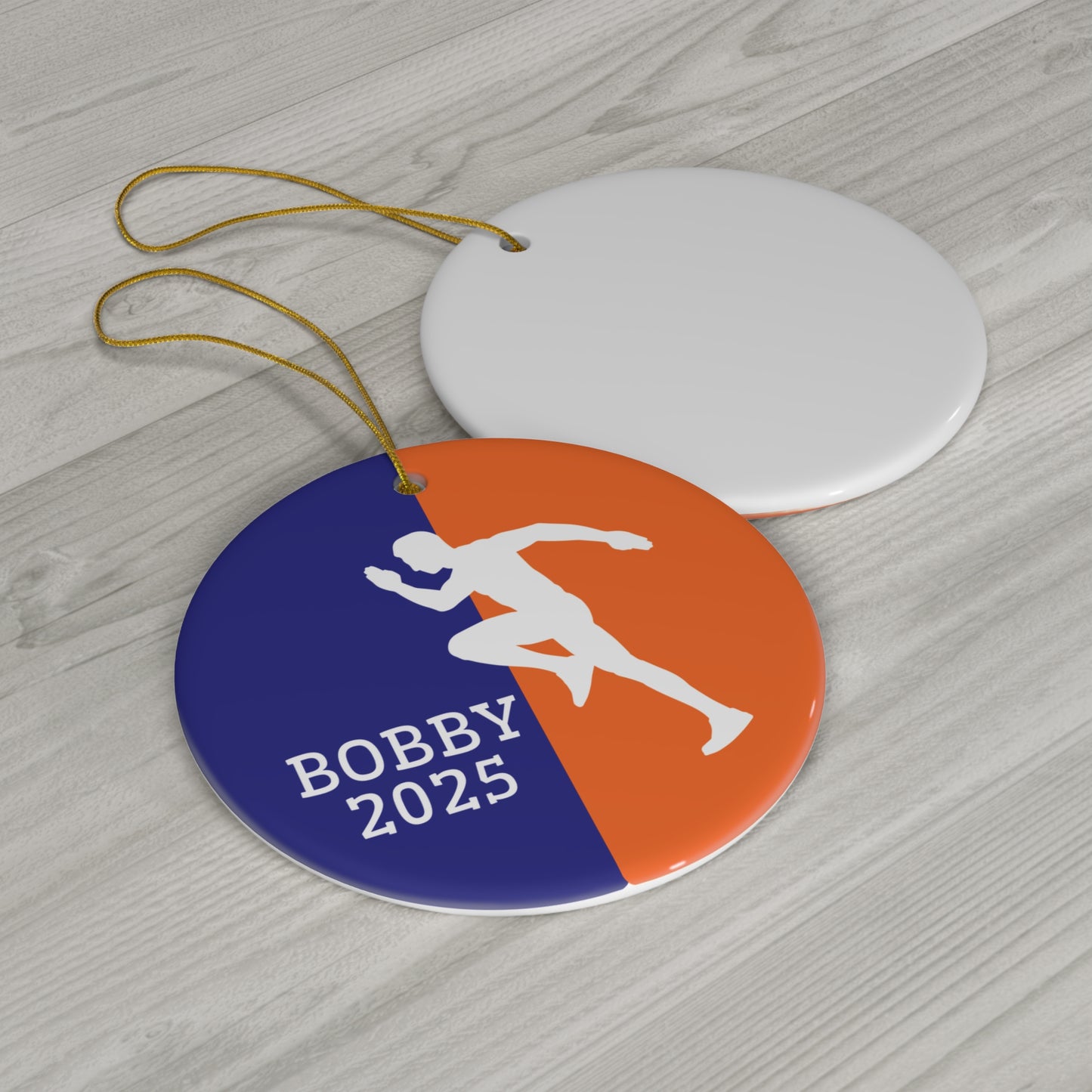 Runner Ornament, 2025 Personalized Runner Christmas Ornament, Ceramic Tree Ornament for Track and Field Players