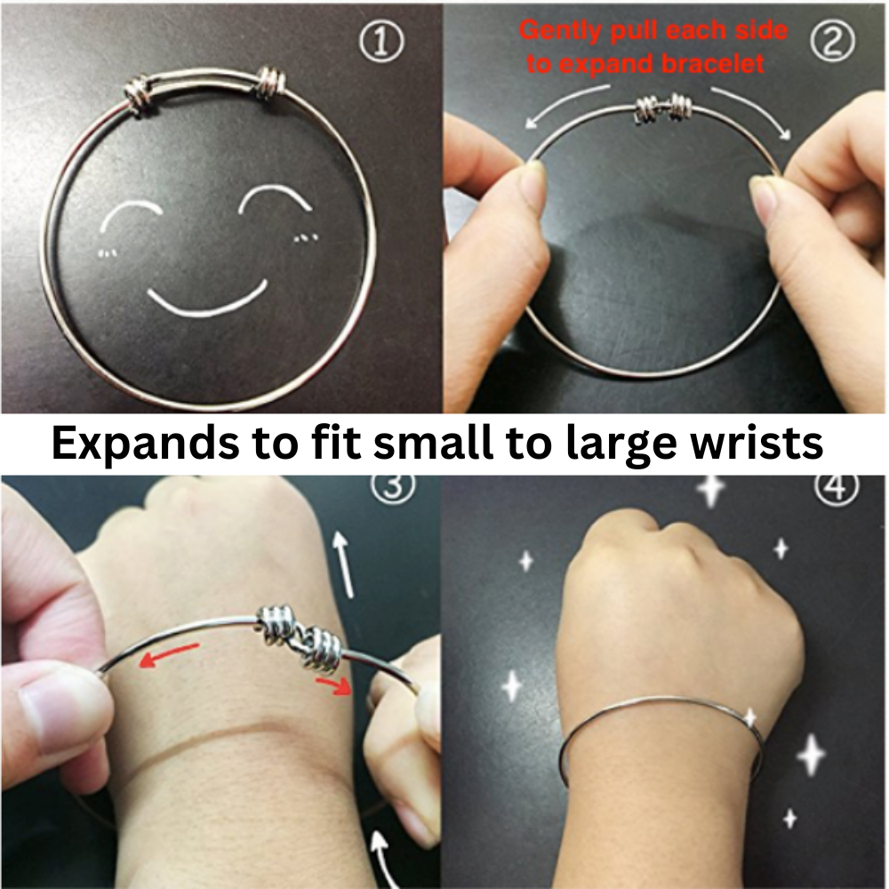 Teacher Bangle Bracelet- Rose Gold