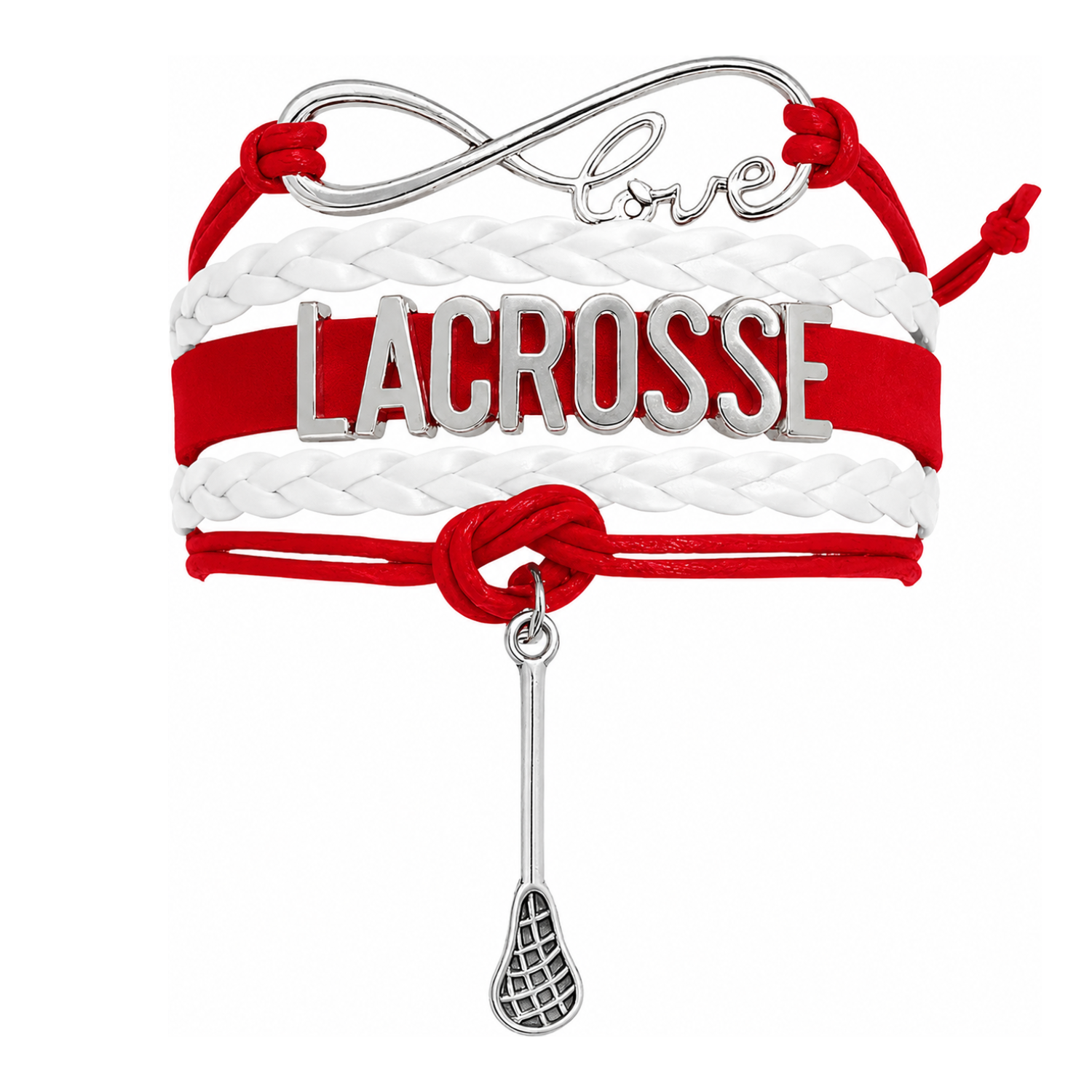 Lacrosse Infinity Bracelet - Pick Charm
