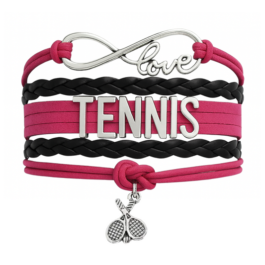 Girls Pink Tennis Infinity Bracelet