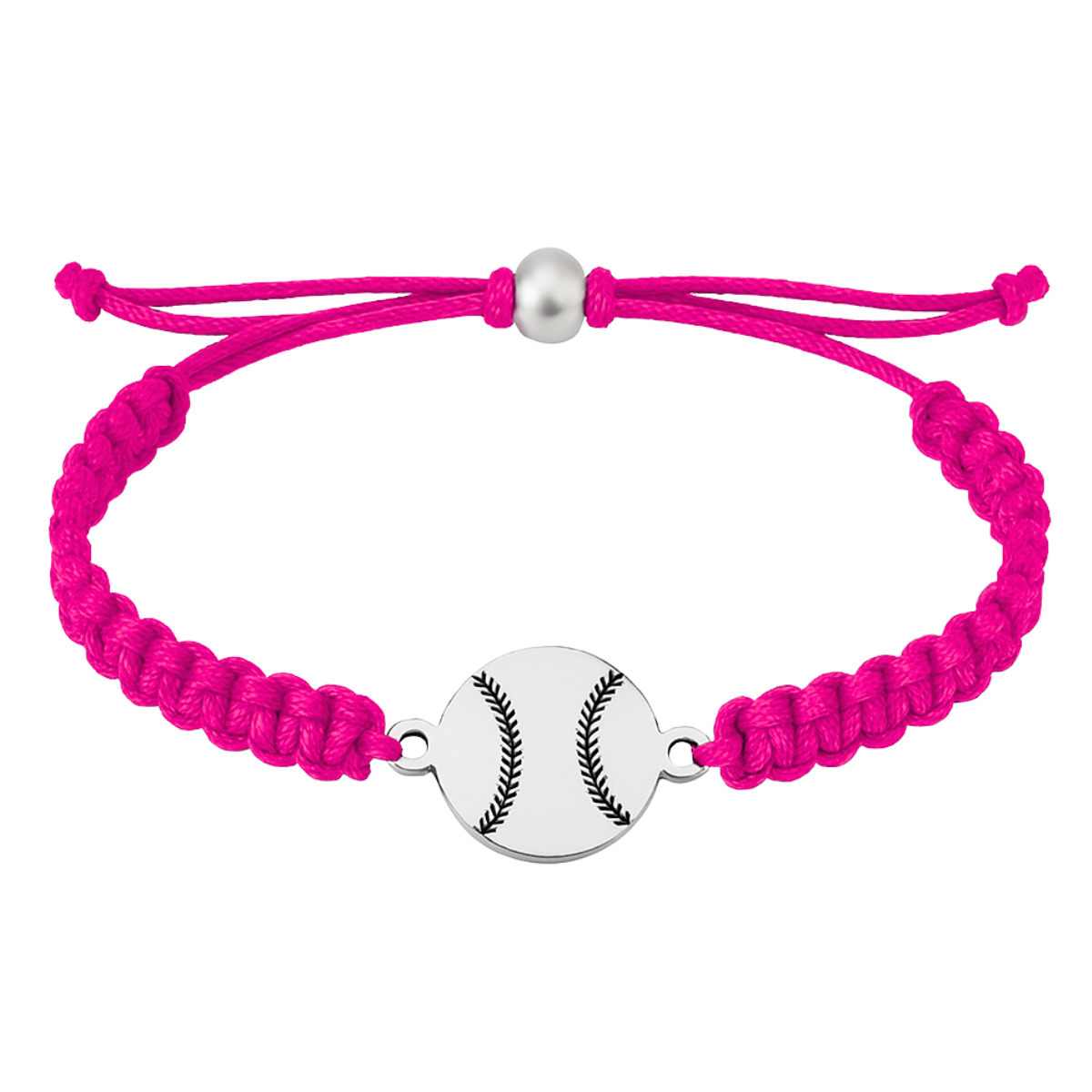 Baseball Stainless Steel Rope Bracelet - Pick Color