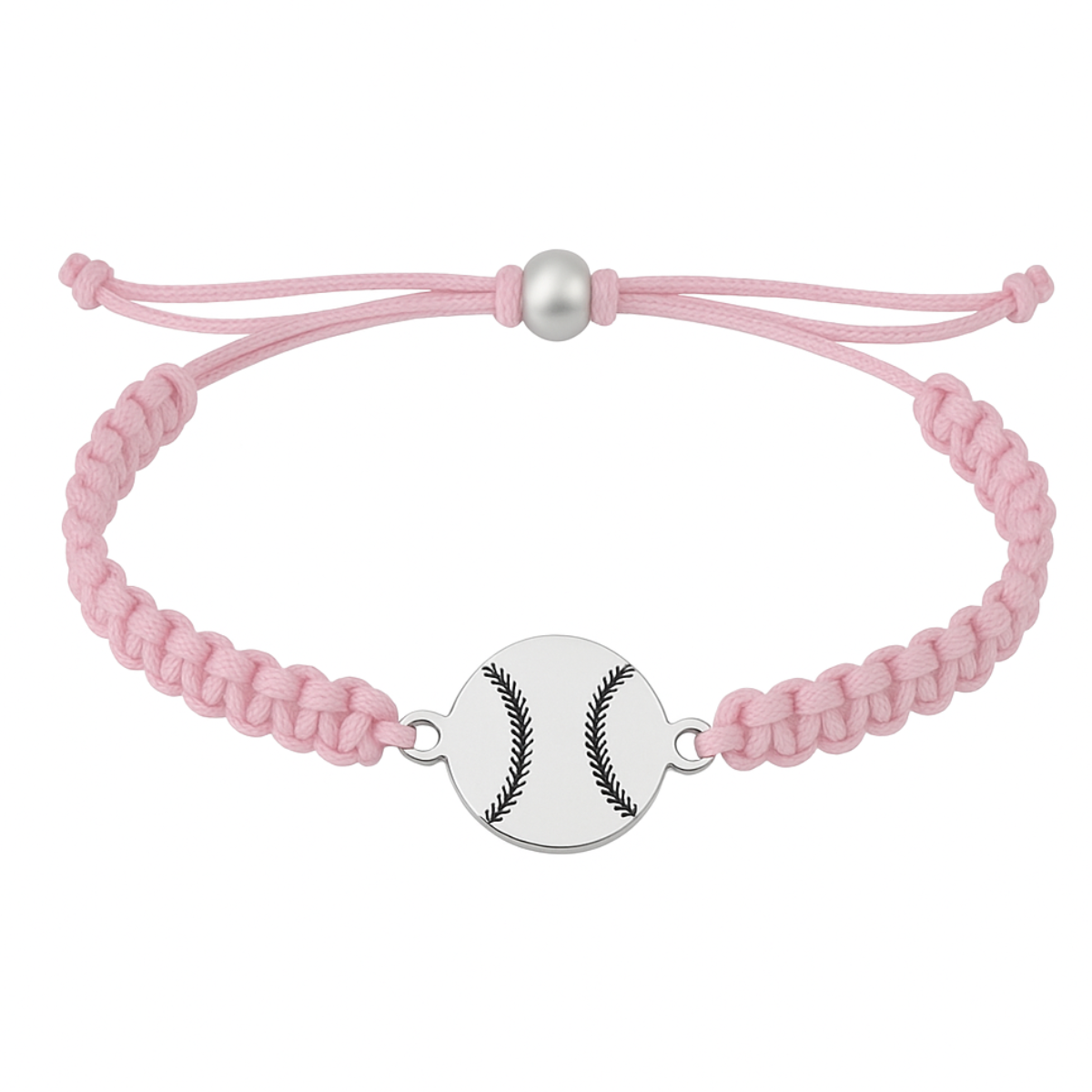 Baseball Stainless Steel Rope Bracelet - Pick Color