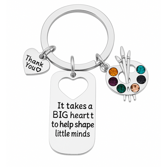 Art Teacher Keychain- Teach, Learn Inspire