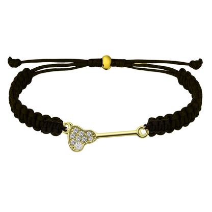 Lacrosse CZ Rope Bracelet