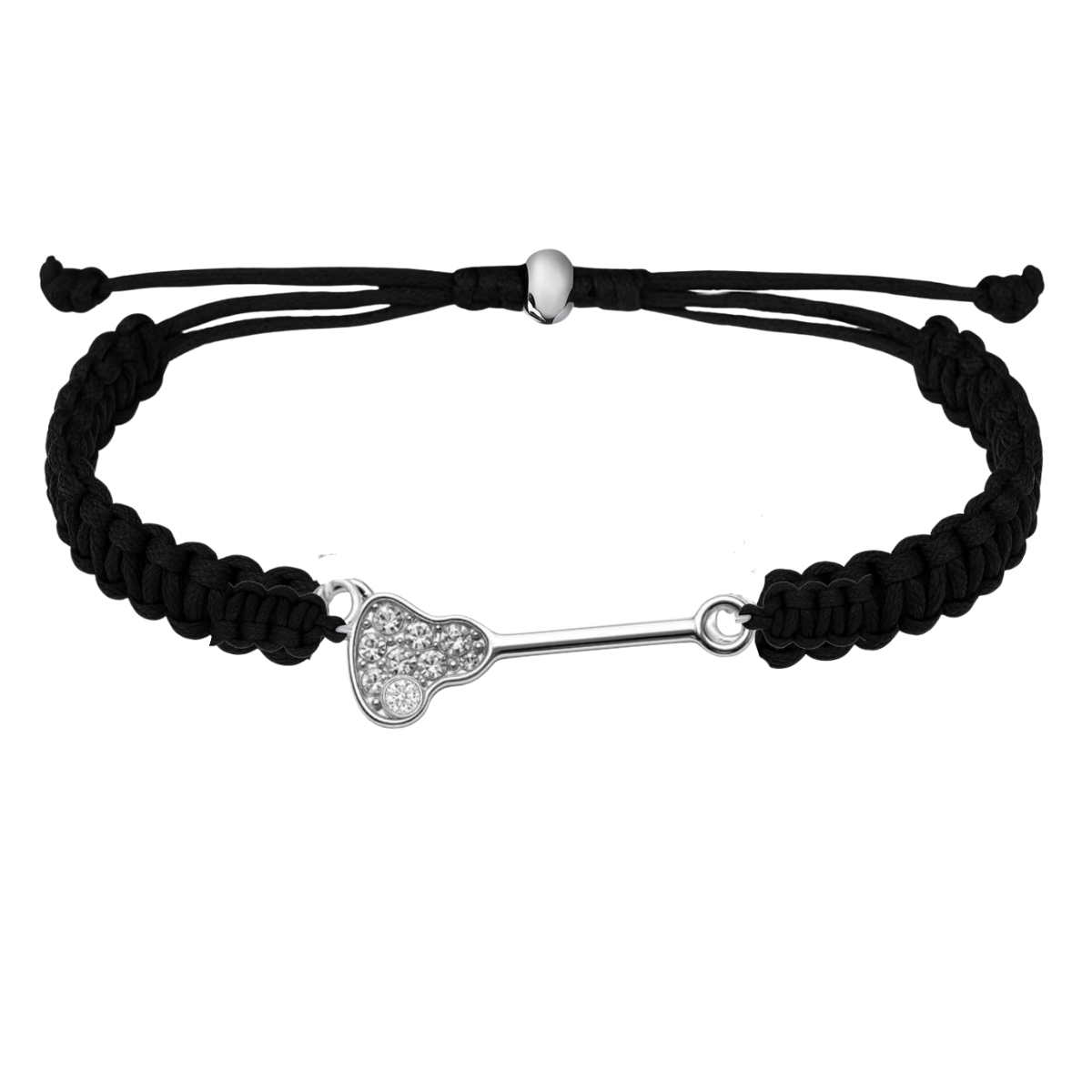 Lacrosse CZ Rope Bracelet