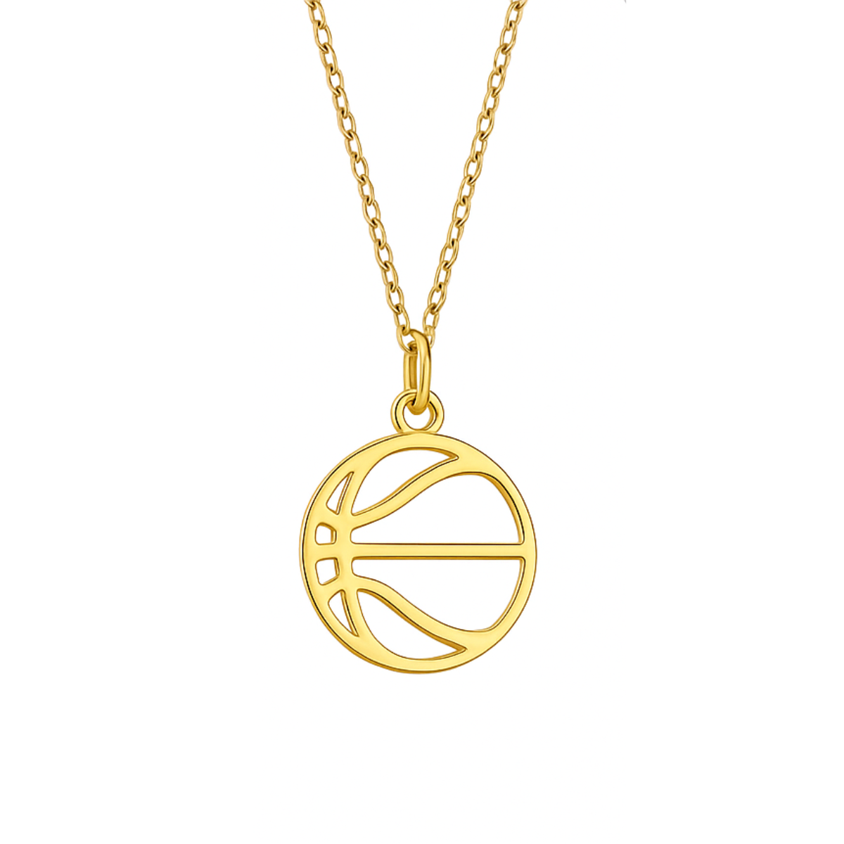 Basketball Stainless Steel Necklace