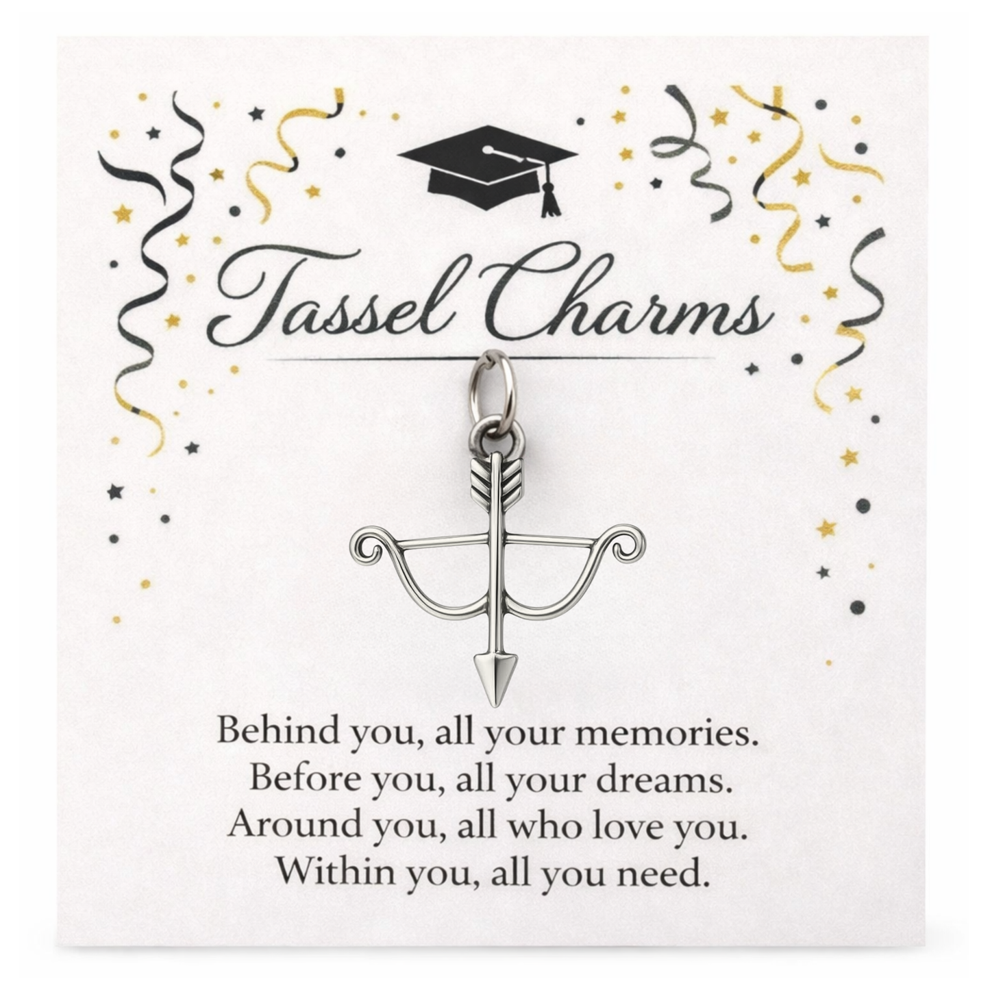 Archery Graduation Tassel Charm