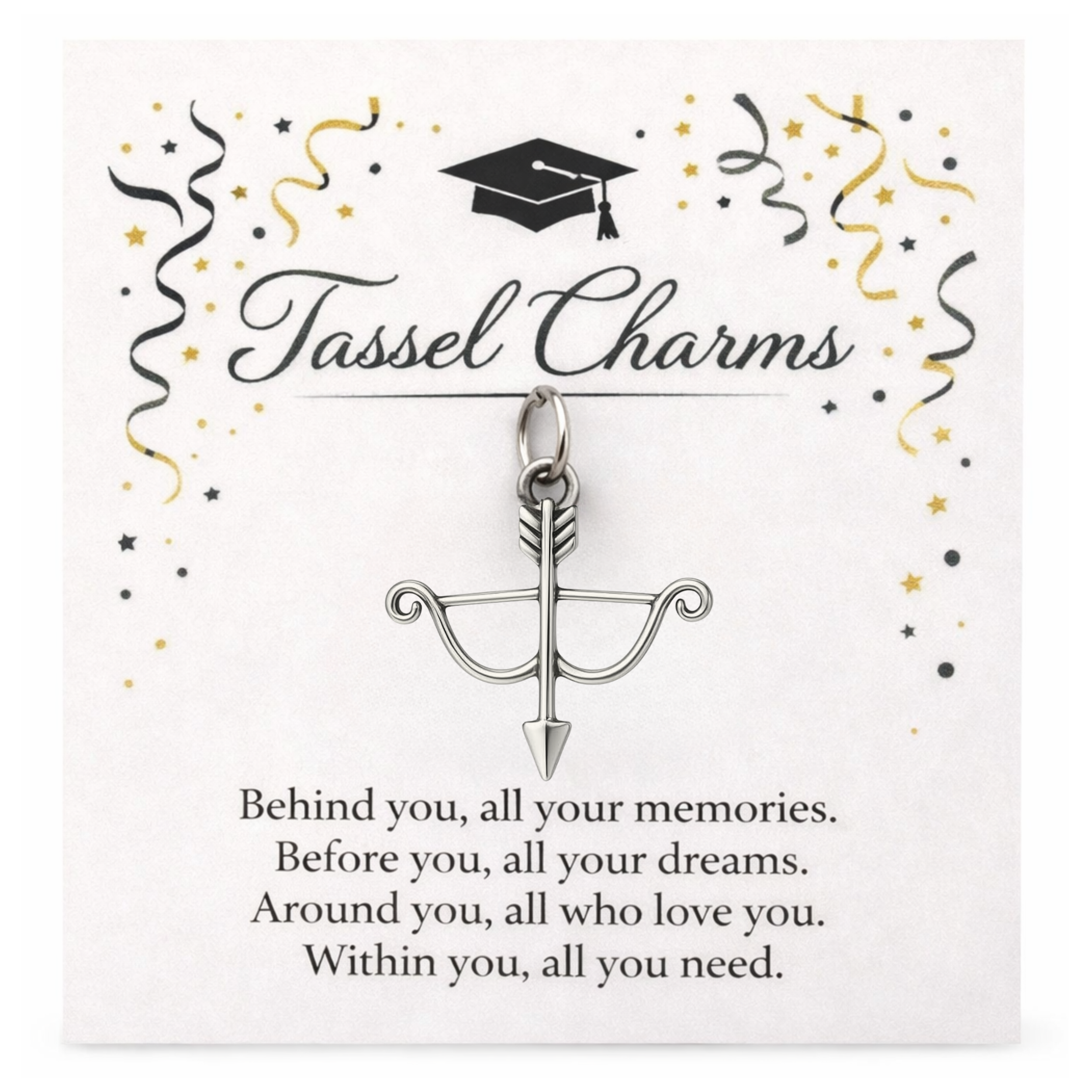 Archery Graduation Tassel Charm