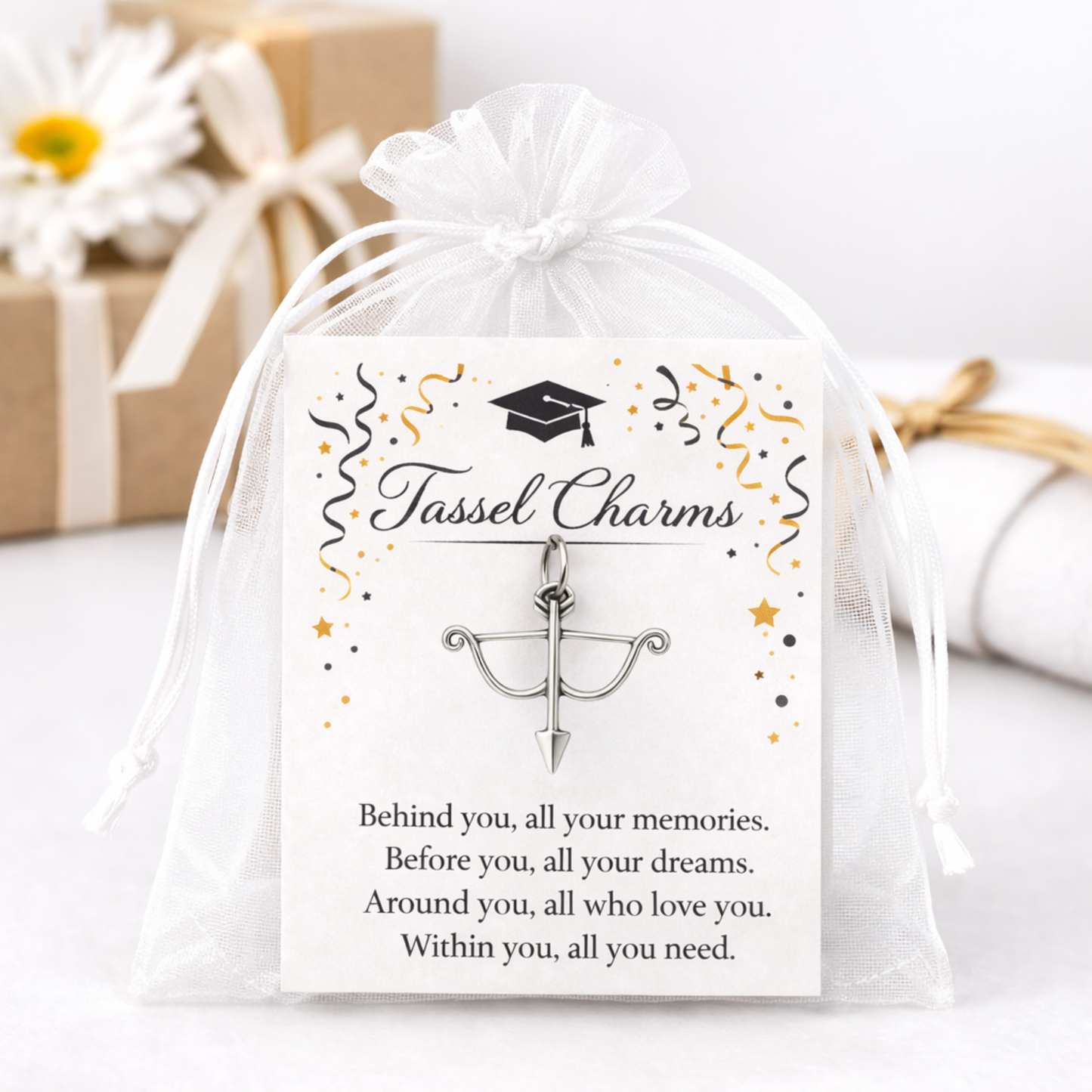 Archery Graduation Tassel Charm
