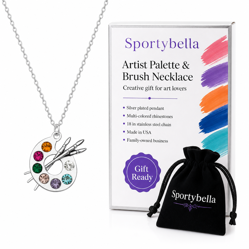 Artist Palette Charm Necklace