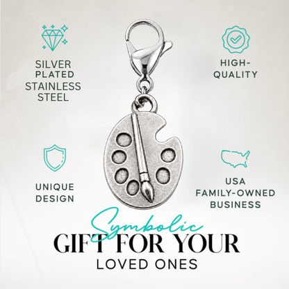 Artist Paint Clip On Zipper Pull