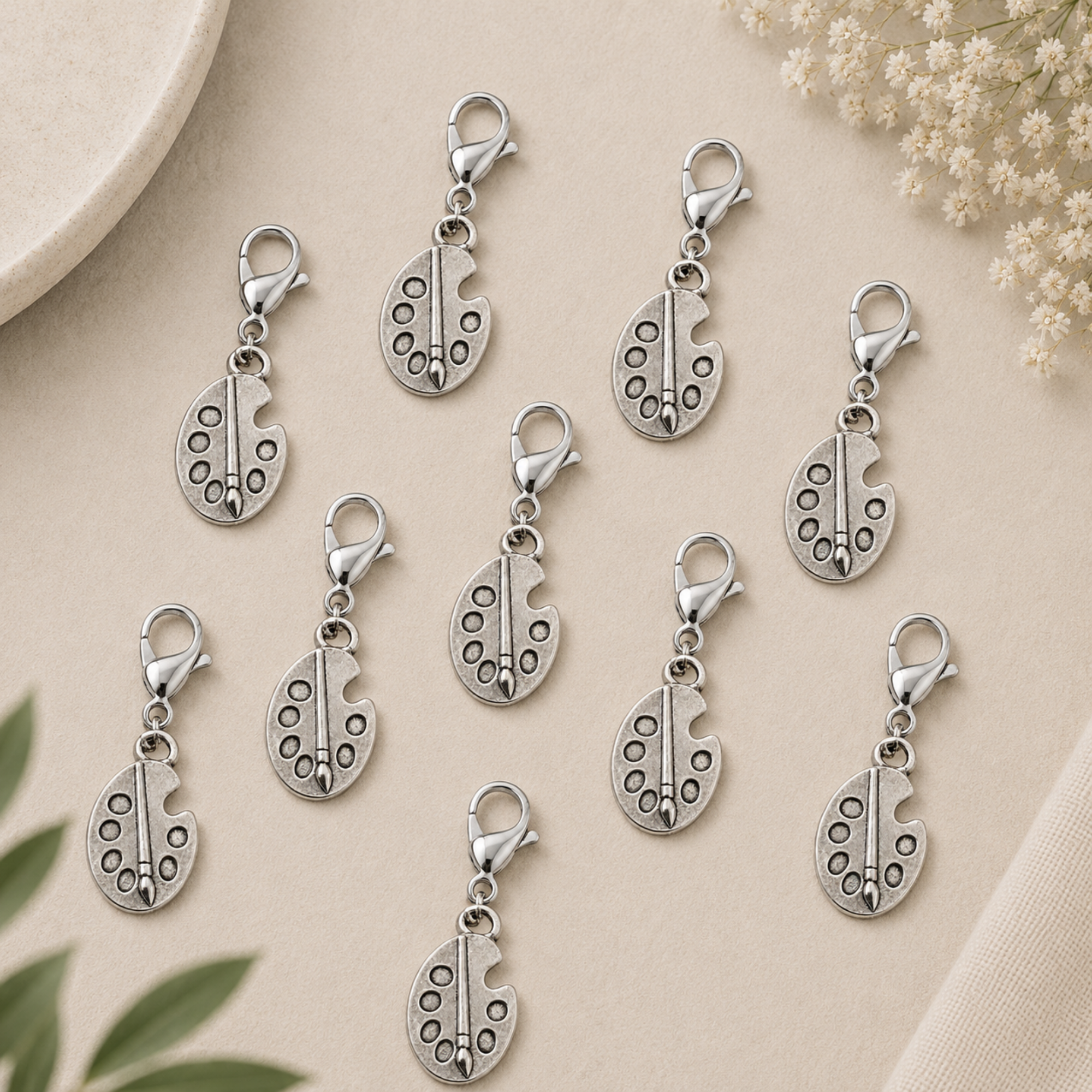 Artist Paint Clip On Zipper Pull