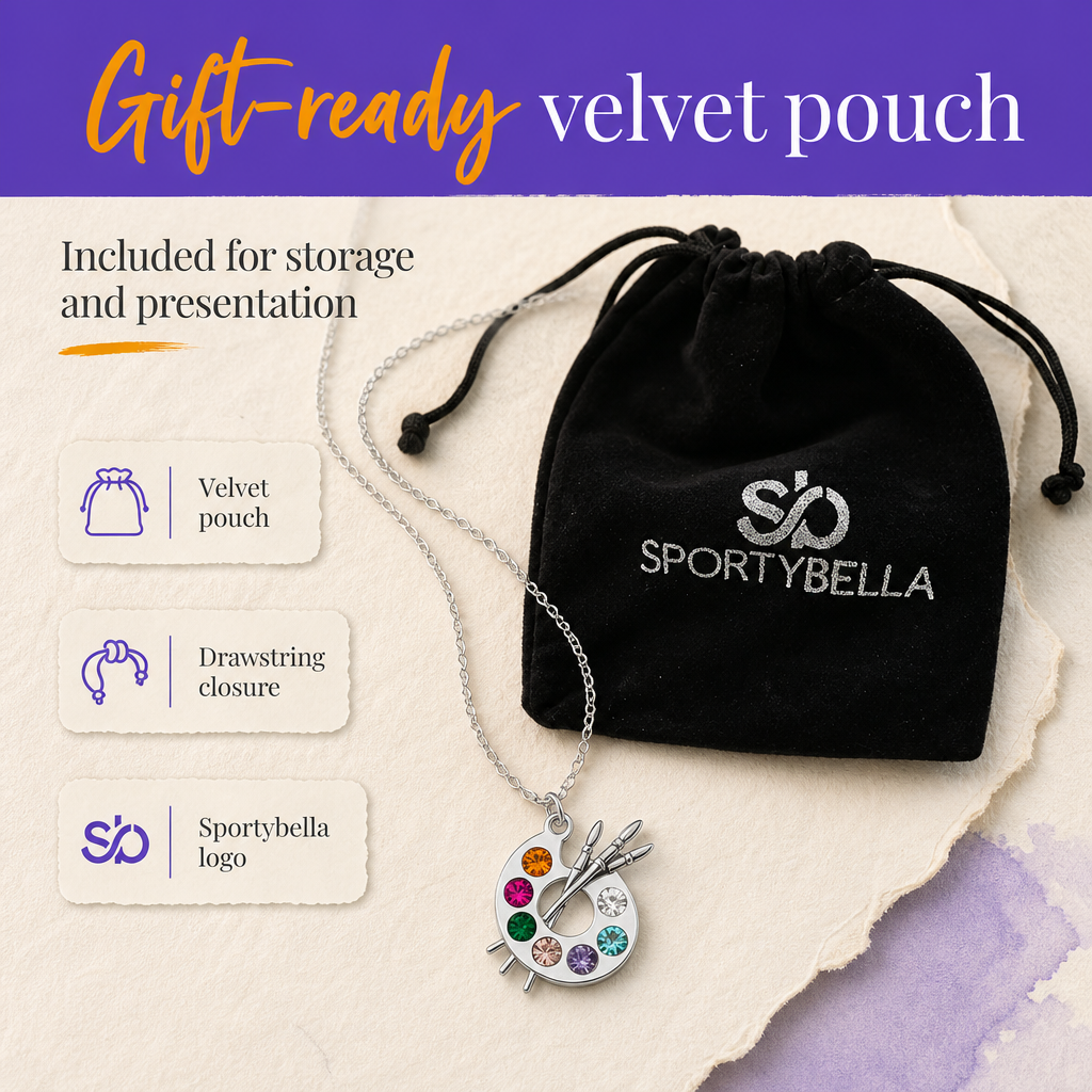 Artist Palette Charm Necklace