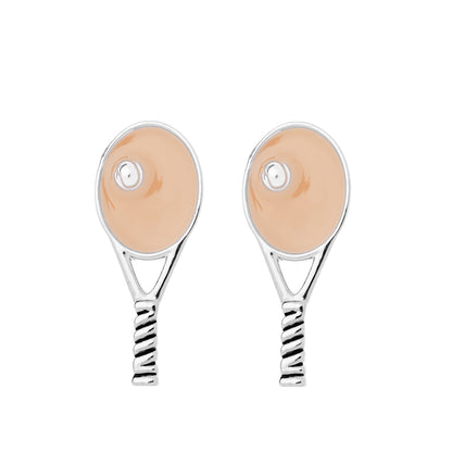 Tennis Racquet Stud Earrings - Pick Color