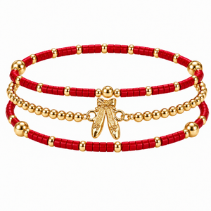 Ballet Dance Bracelet Stack