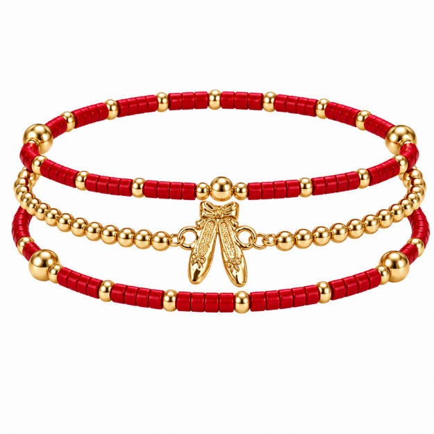 Ballet Dance Bracelet Stack