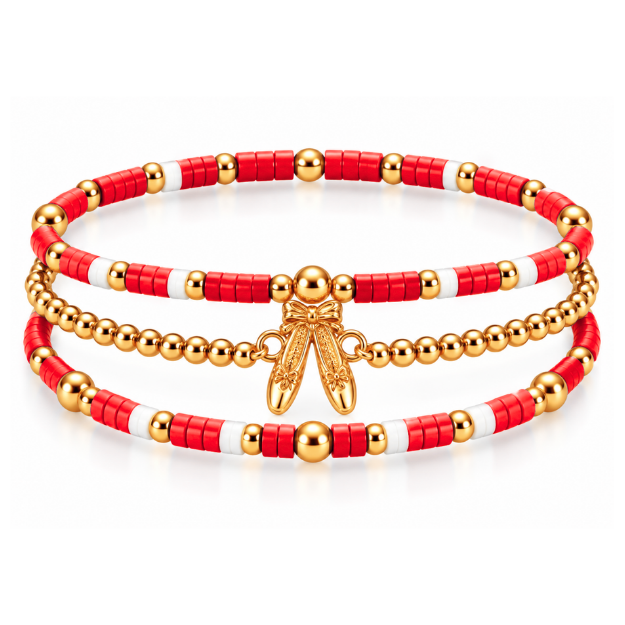 Ballet Dance Bracelet Stack